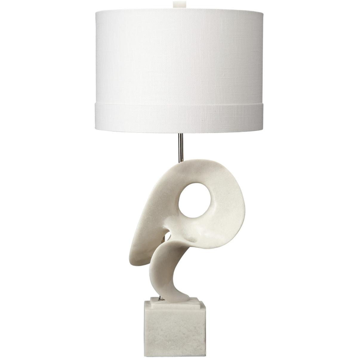 Jamie Young Co 9OBSCUREWH Obscure 35.25 inch 150 watt White Polyresin Table Lamp Portable Light