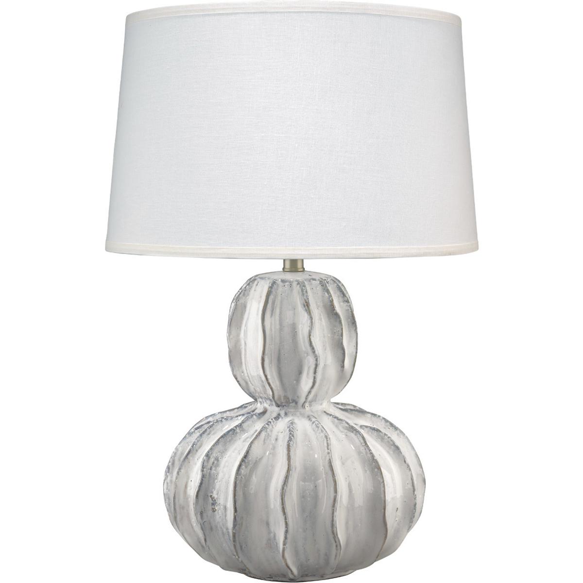 Jamie Young Co 9OCEAWHC131G Oceane Gourd 27 inch 150 watt White Table Lamp Portable Light