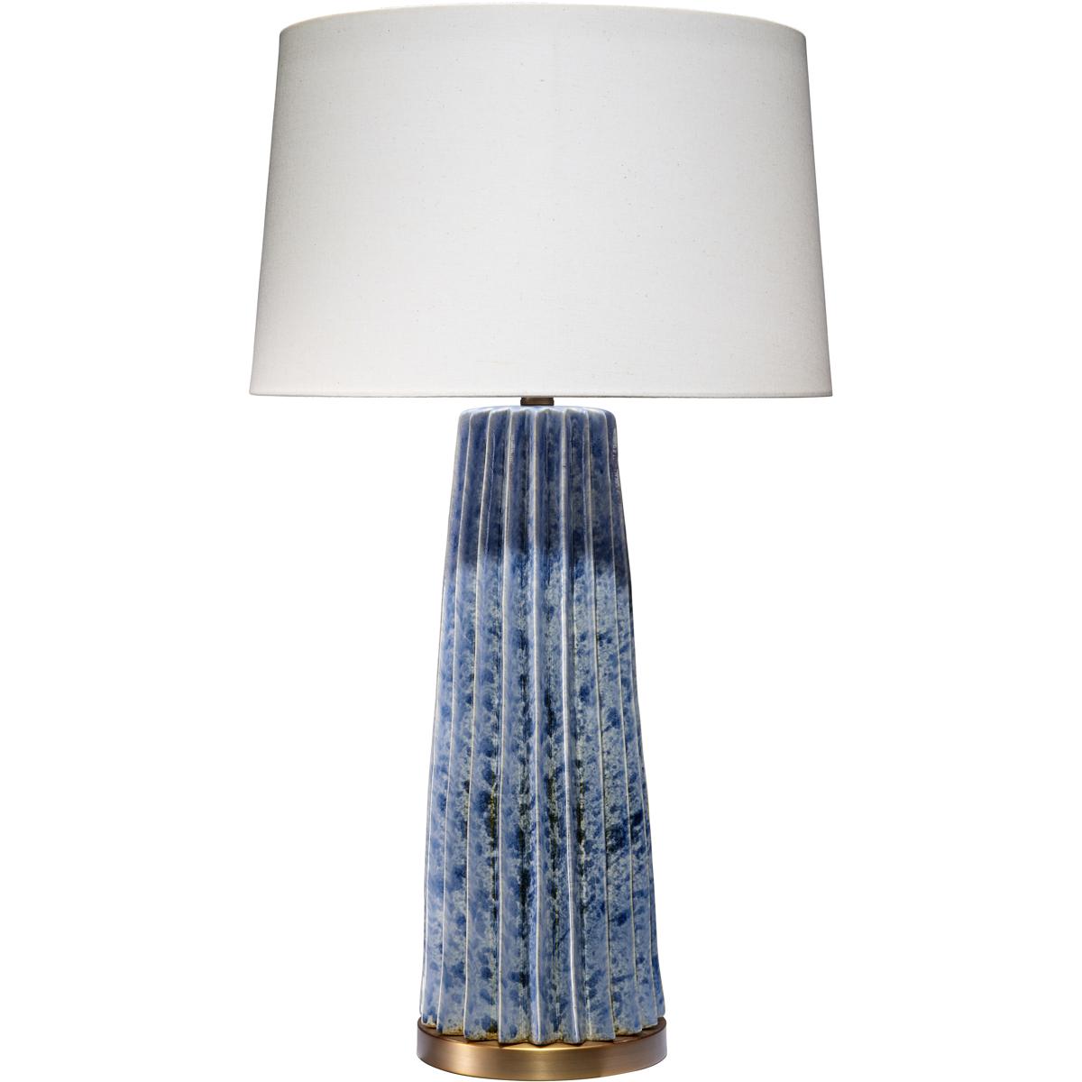 Jamie Young Co 9PLEATEDTLBL Pleated 32.25 inch 150 watt Cornflower Blue Table Lamp Portable Light
