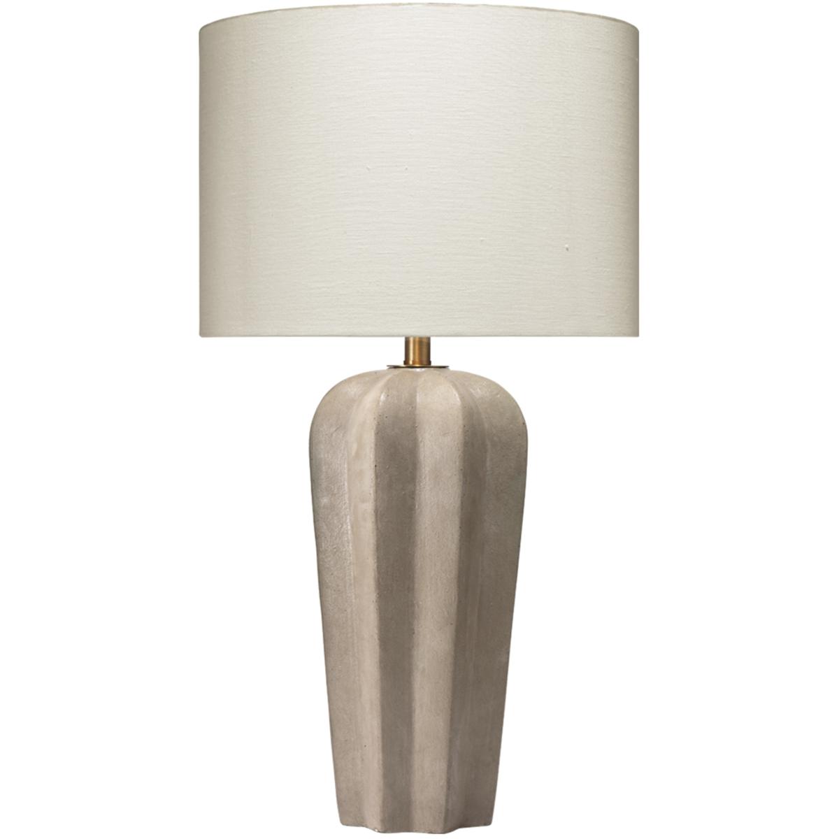 Jamie Young Co 9REGALTLGR Regal 31 inch 150 watt Grey Cement Table Lamp Portable Light