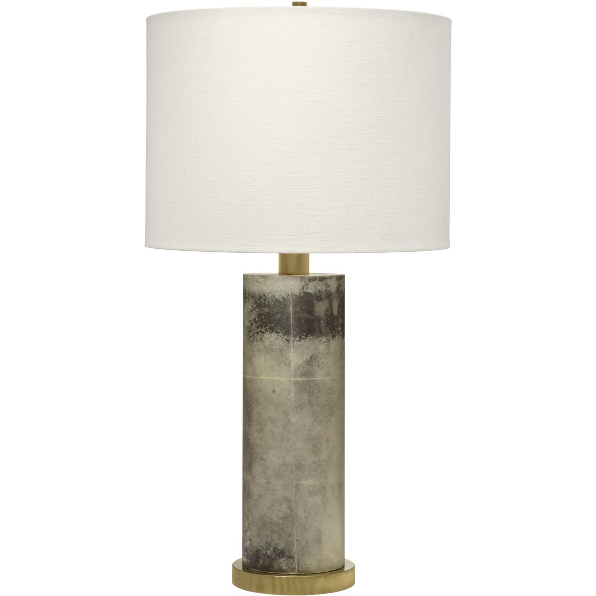 Jamie Young Co 9RIVETTLGR Rivet 155 inch 60 watt Grey Vellum Table Lamp Portable Light Inline