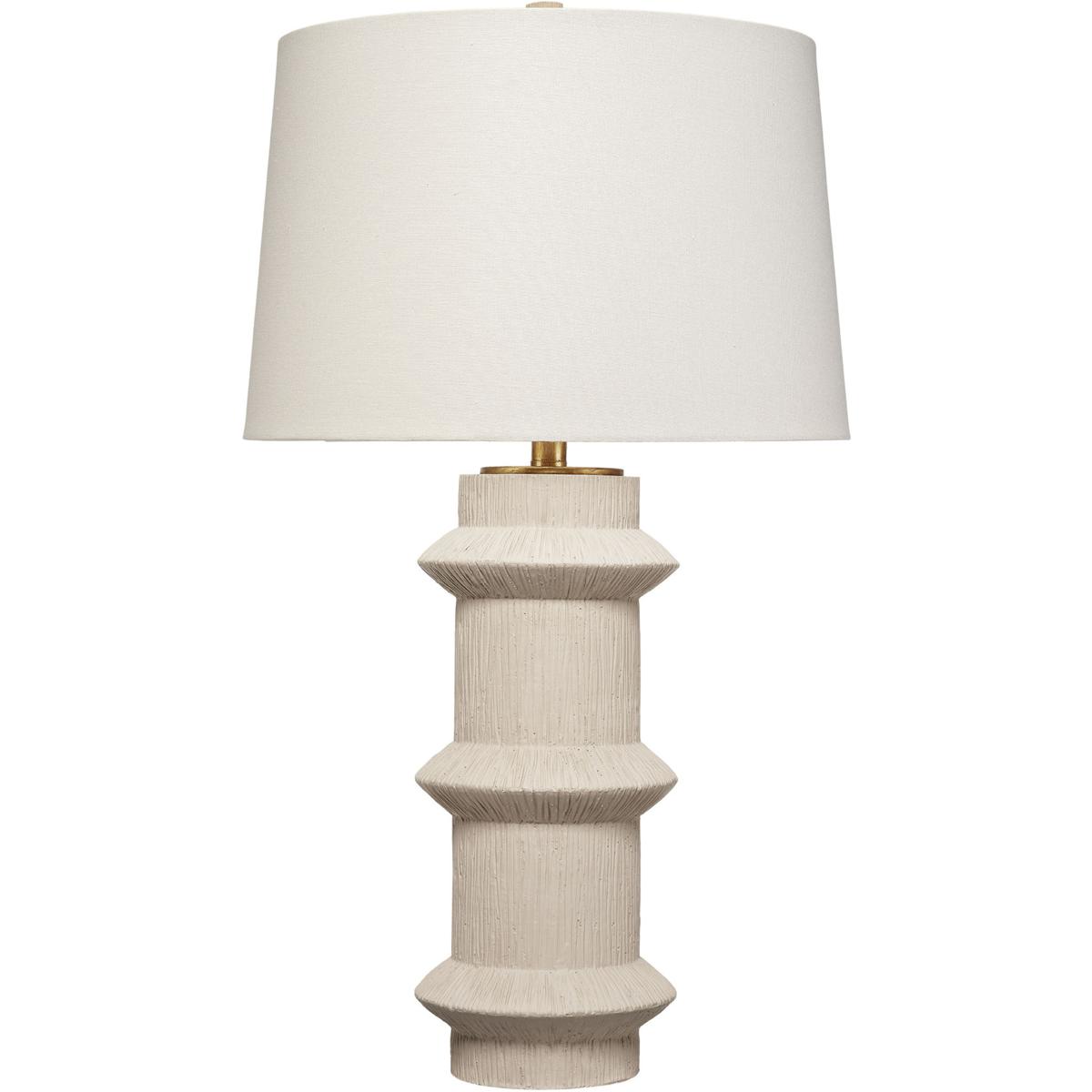 Jamie Young Co 9TROUSDATLCR Trousdale 29.5 inch 150 watt Textured Cream Table Lamp Portable Light