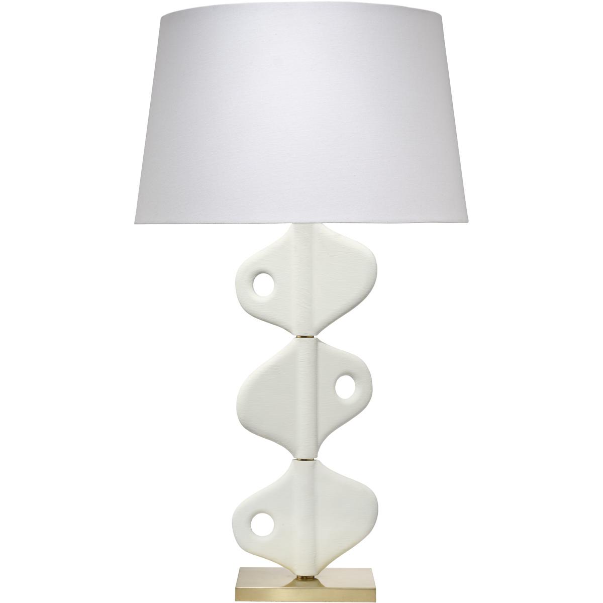 Jamie Young Co 9VERTEBTLWH Vertebrae 31 inch 60 watt White Plaster Table Lamp Portable Light Inline