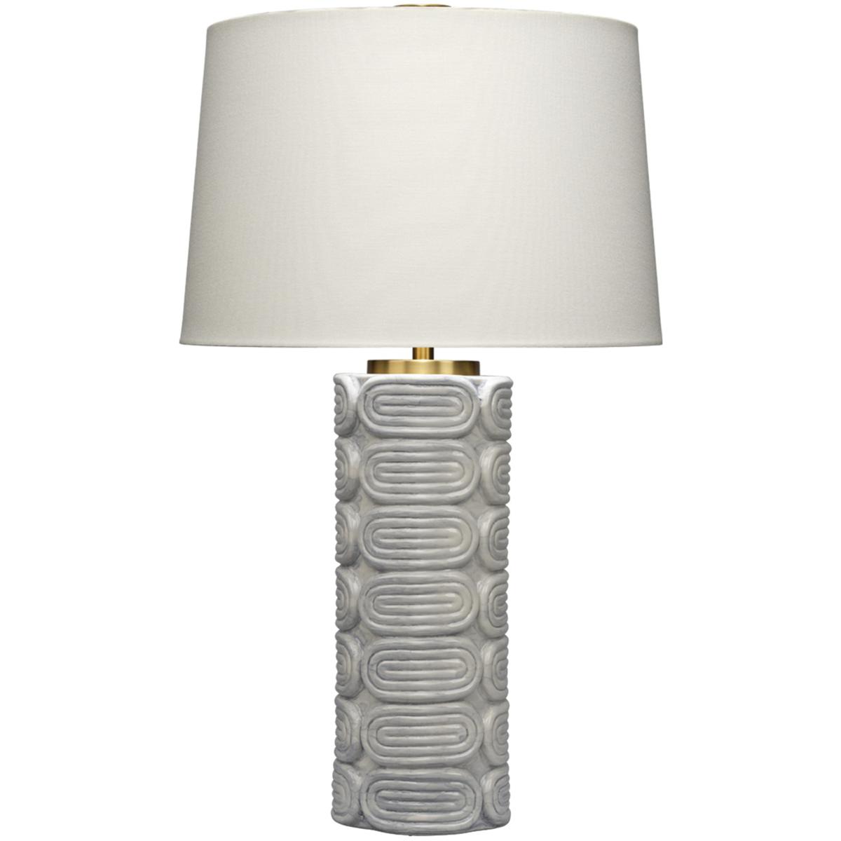 Jamie Young Co 9WRIGHTTLBL Wright 28.5 inch 150 watt Light Blue and Antique Brass Table Lamp Portable Light, Inline