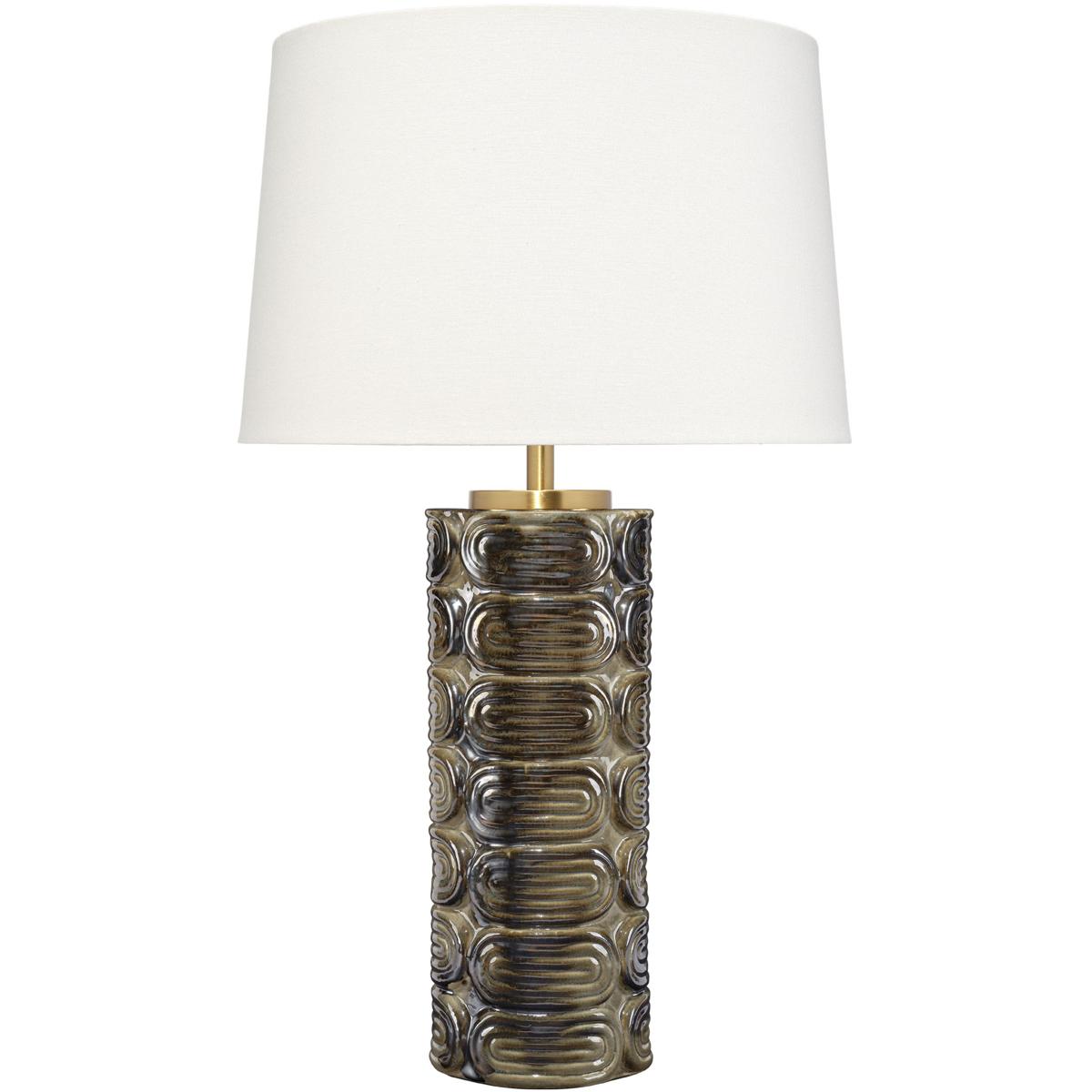 Jamie Young Co 9WRIGHTTLES Wright 28.5 inch 150 watt Reactive Espresso Glaze Table Lamp Portable Light
