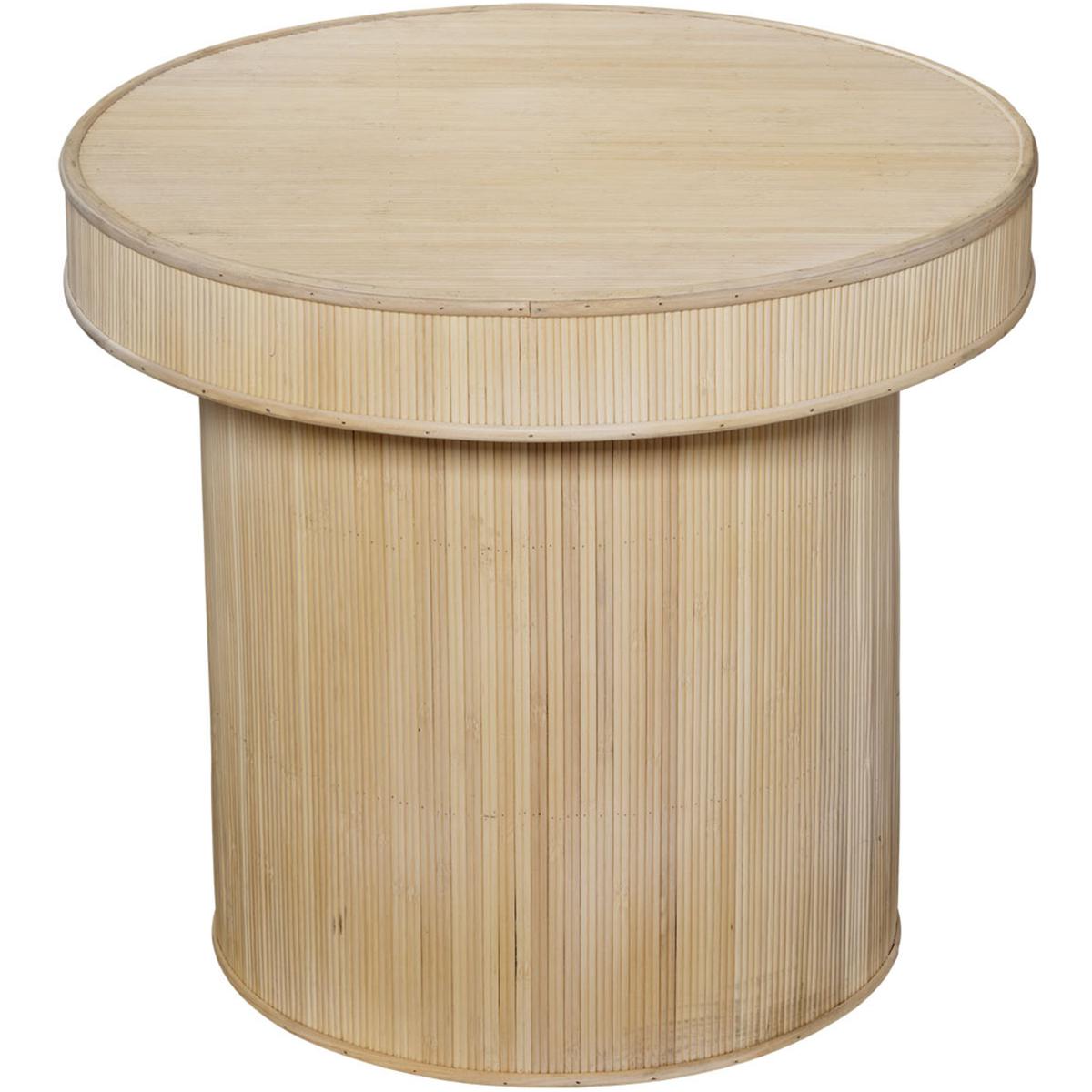 Jamie Young Co LS20TAYLSTNA Taylor 22 X 20 inch Natural Bamboo Side Table