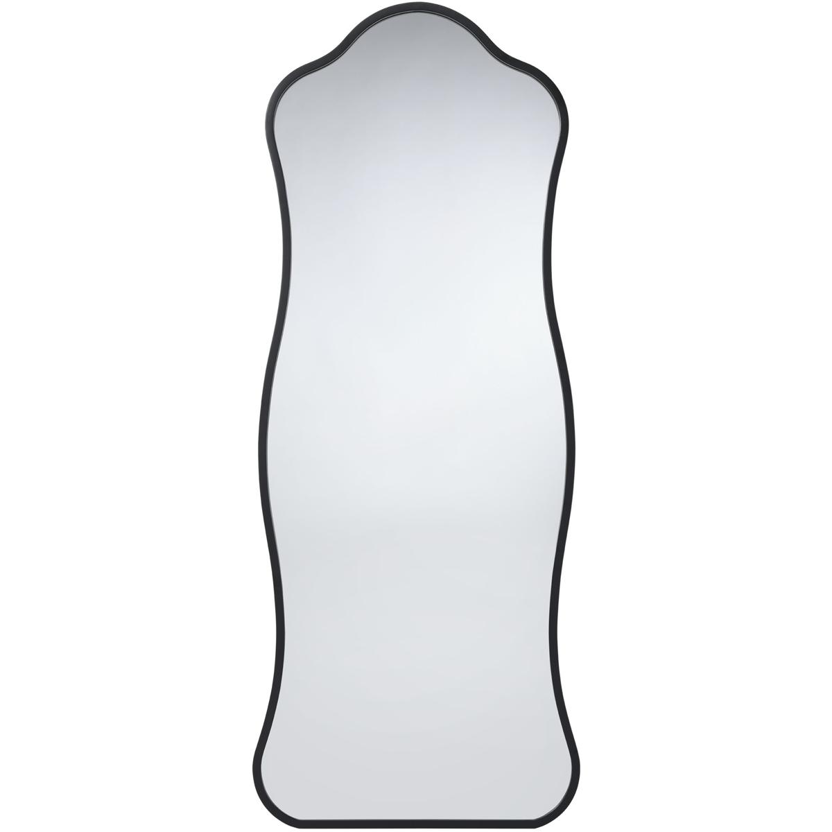 Jamie Young Co LS6AURORFMBK Aurora 58 X 23 inch Satin Black Metal Floor Mirror