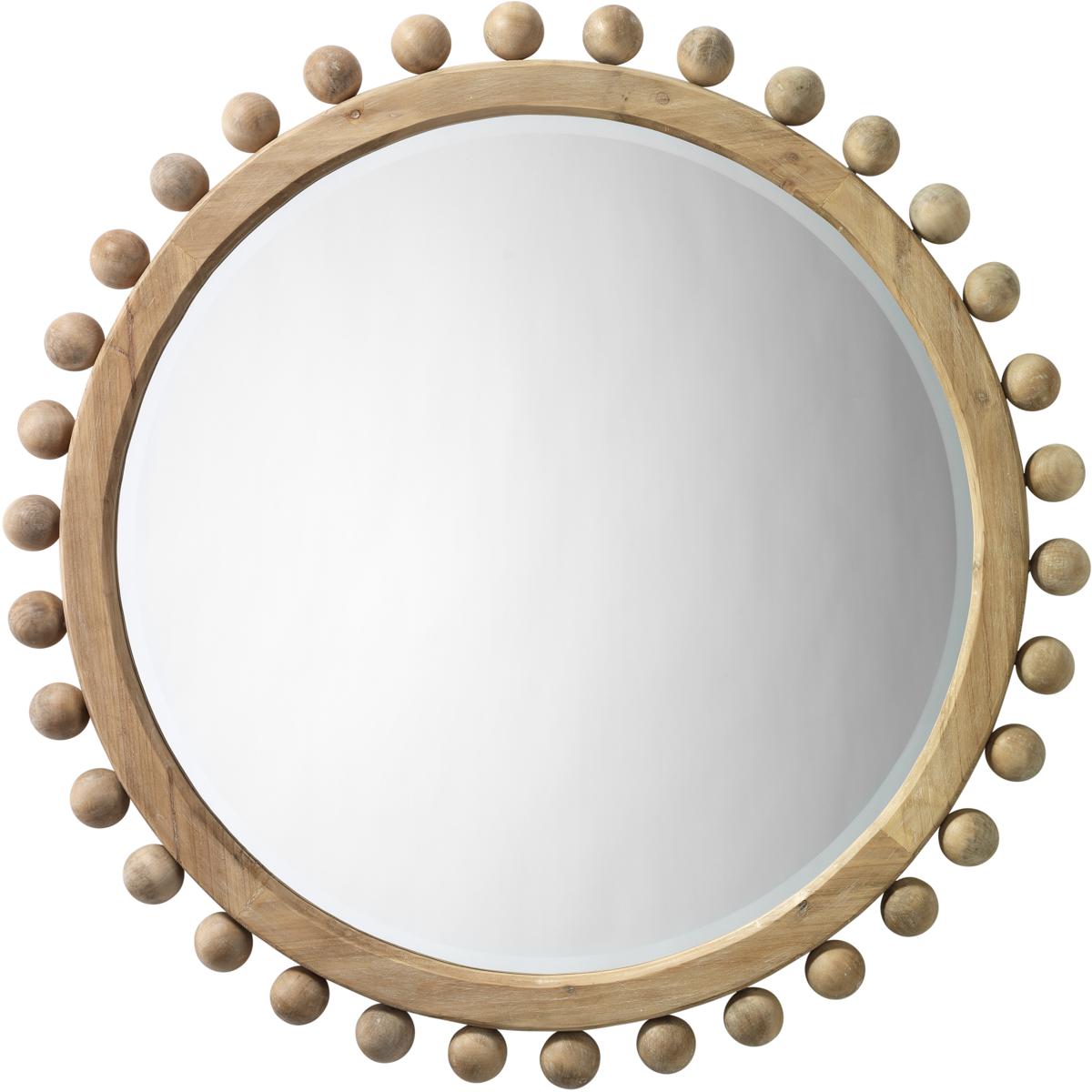 Jamie Young Co LS6BRIGNAWD Brighton 34.75 X 34.75 inch Natural Wood Mirror