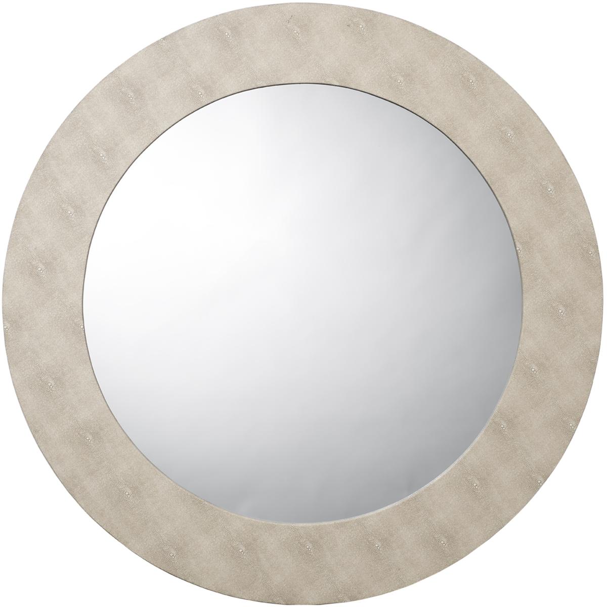 Jamie Young Co LS6CHESRNDIV Chester 36 X 36 inch Ivory Mirror