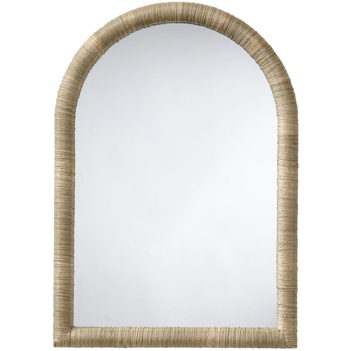 Jamie Young Co LS6HILLTMINA Hill Arch 34 X 24 inch Natural Seagrass Mirror