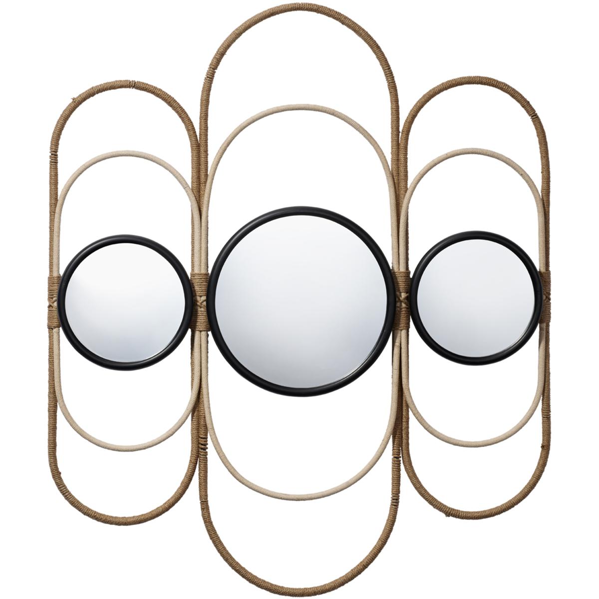 Jamie Young Co LS6MILOOWNA Milo 36.25 X 26 inch Natural Decorative Mirror