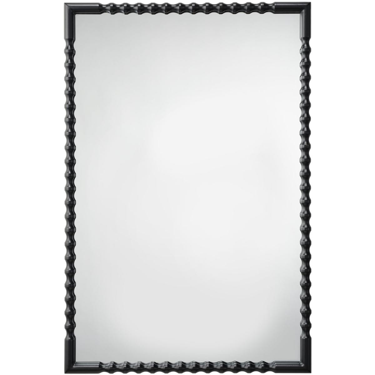 Jamie Young Co LS6PARTIMIBK Particle 36 X 24 inch Satin Black Metal Mirror