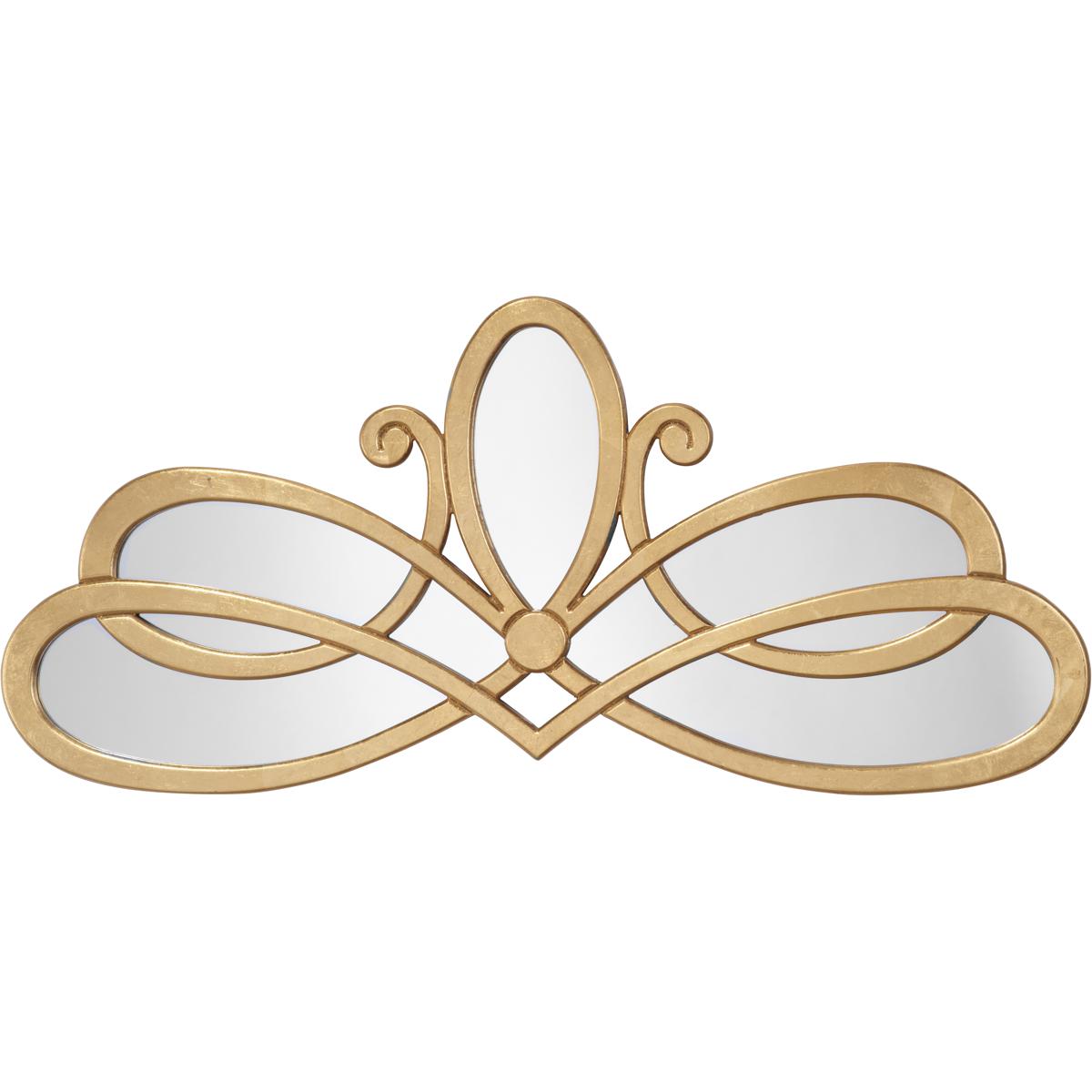 Jamie Young Co LS6SCROLLGLD Scroll 46 X 19.5 inch Gold Mirror