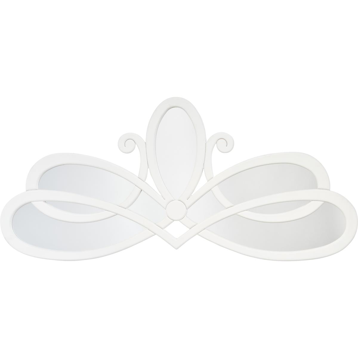Jamie Young Co LS6SCROLLWW Scroll 46 X 19.5 inch White Mirror