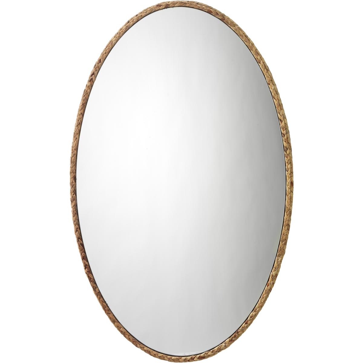 Jamie Young Co LS6SPAROVNA Sparrow Braided Oval 41 X 25 inch Natural Mirror