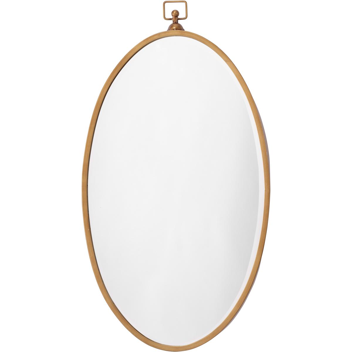 Jamie Young Co LS6WADEAB Wade 3425 X 185 inch Antique Brass Mirror