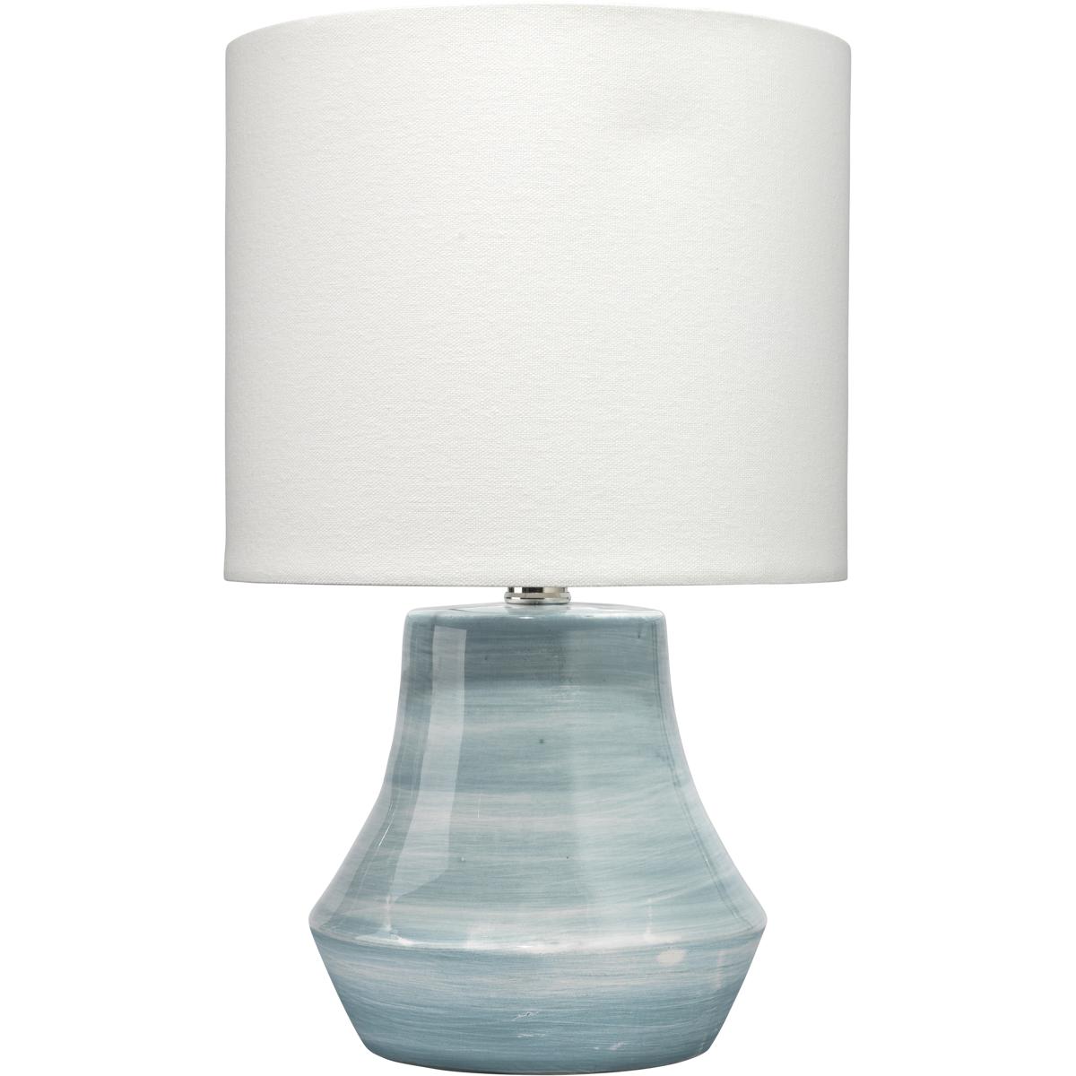 Jamie Young Co LS9COTTAGEBL Cottage 16 inch 60 watt Blue & White Swirl Ceramic Table Lamp Portable Light