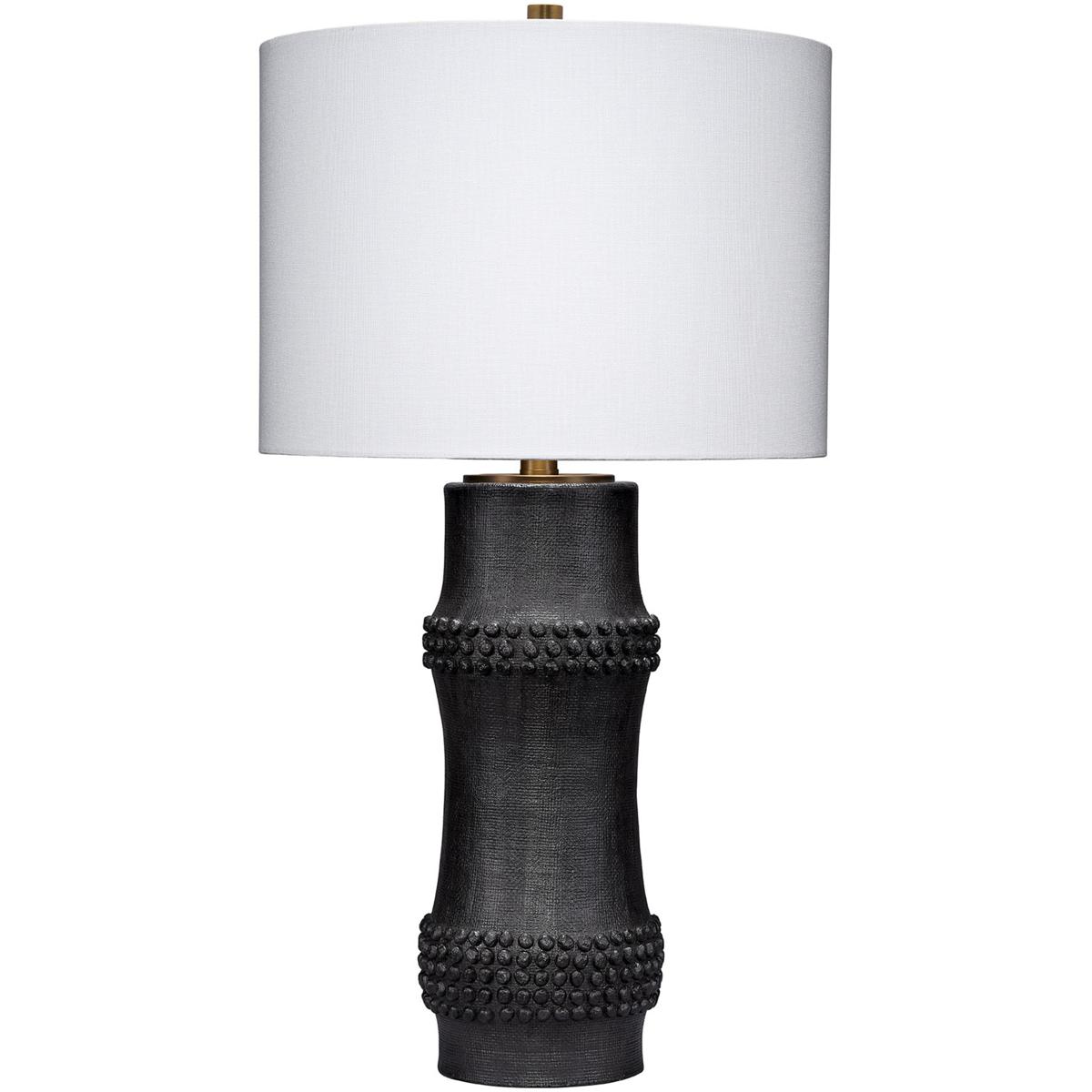 Jamie Young Co LS9RAILBLACK Rail 28 inch 150 watt Antique Black Polyresin Table Lamp Portable Light