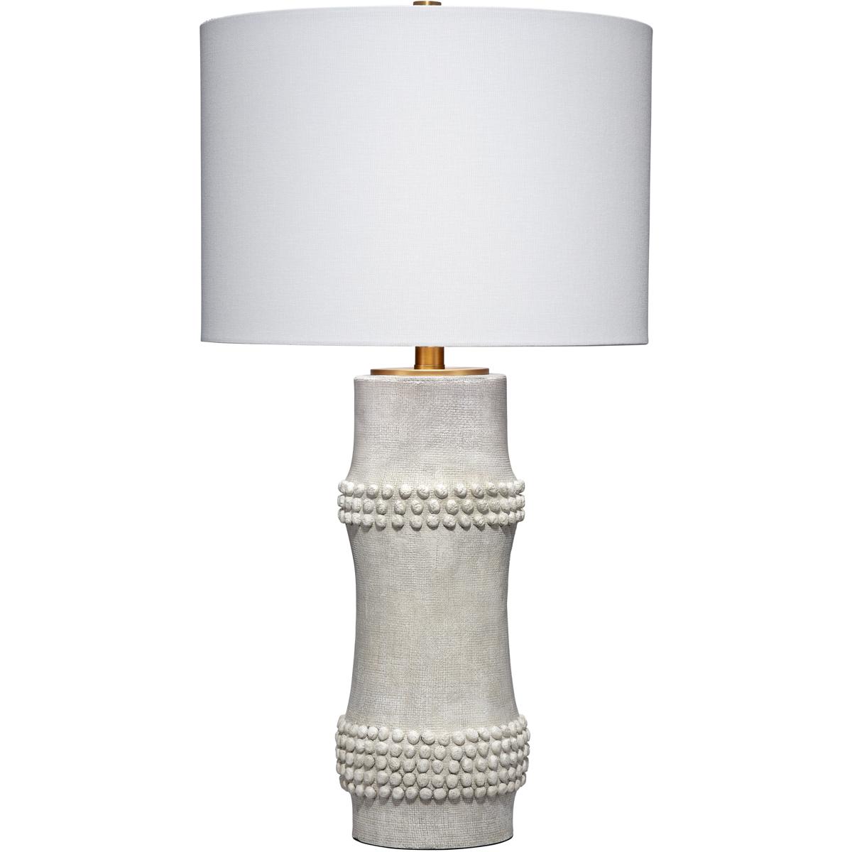 Jamie Young Co LS9RAILWHITE Rail 28 inch 150 watt White Polyresin Table Lamp Portable Light