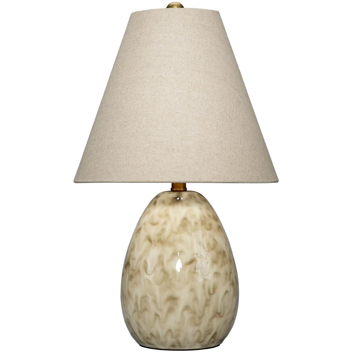 Jamie Young Co LS9RAINDROW Raindrop 17 inch 40 watt Reactive Light Brown Glaze Table Lamp Portable Light