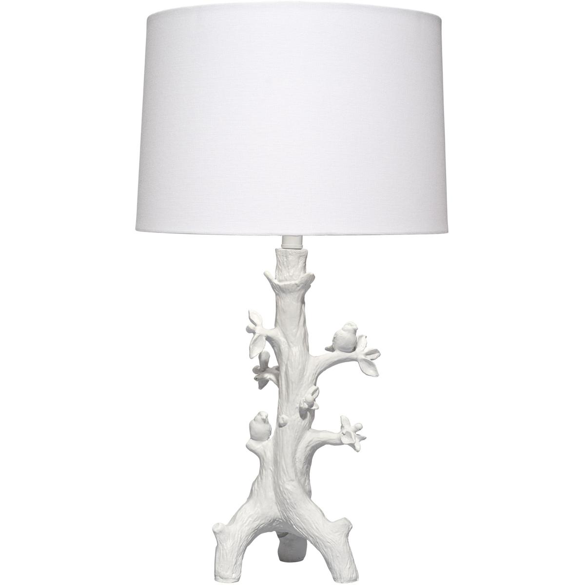 Jamie Young Co LS9SYCAMTLWH Sycamore 28 inch 150 watt Matte White Resin Table Lamp Portable Light