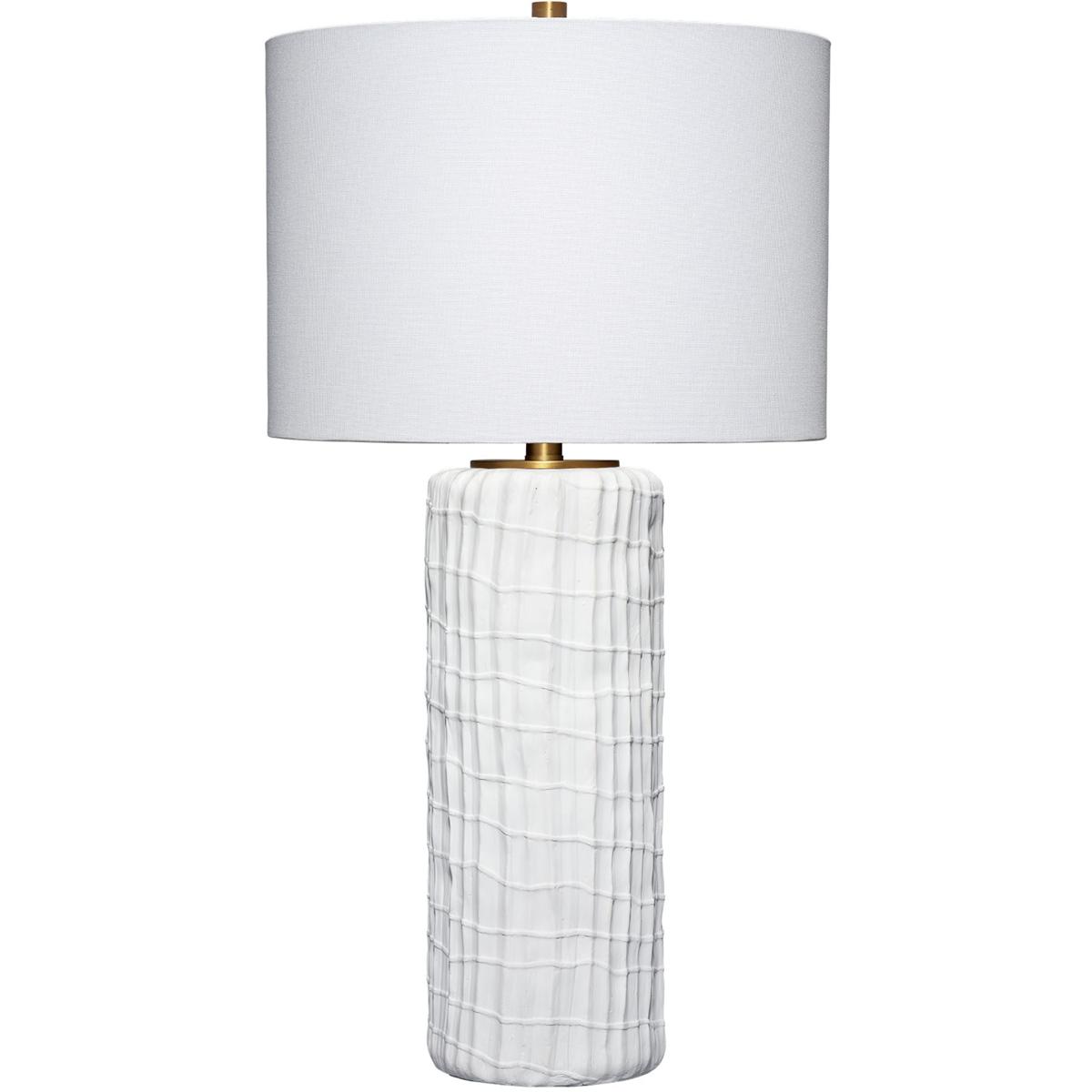 Jamie Young Co LS9TRUNKWH Trunk 28 inch 150 watt White Polyresin Table Lamp Portable Light