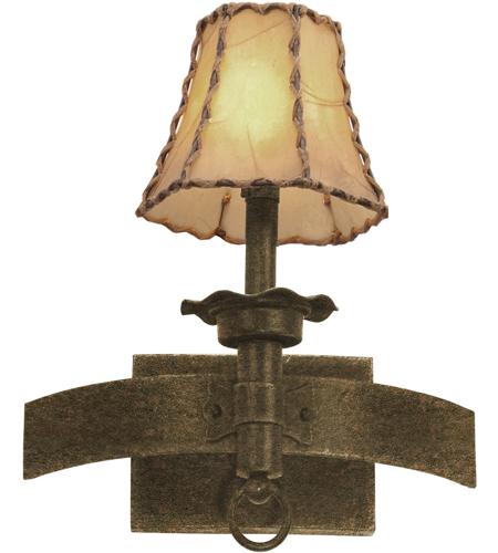 Kalco 4211CI/S205 Americana 1 Light 13 inch Country Iron Wall Sconce Wall Light in Mica (S205)