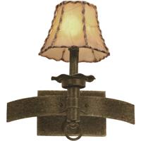 Kalco 4211B/S195 Americana 1 Light 13 inch Black Wall Sconce Wall Light in Beige Drum (S195) photo thumbnail