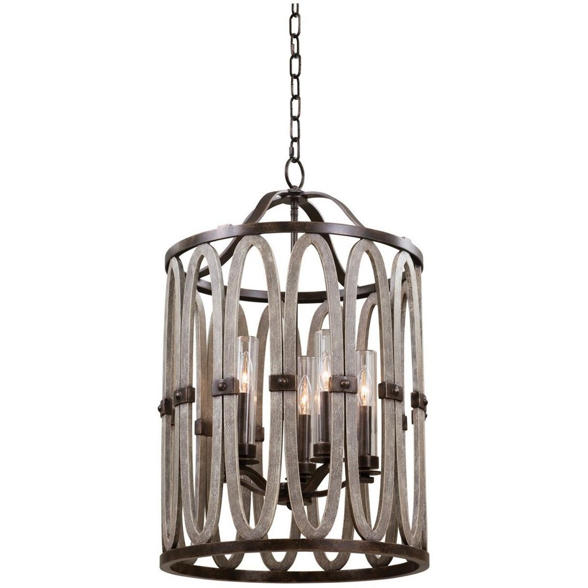 Kalco 404451FG Belmont 5 Light 19 inch Florence Gold Foyer Pendant Ceiling Light