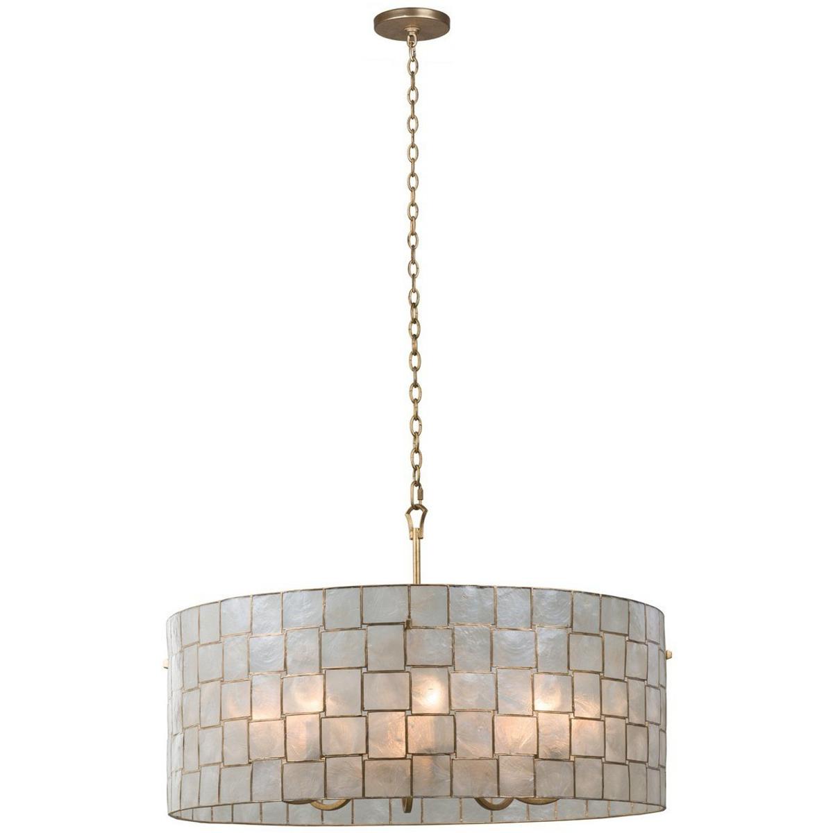 Kalco 505852OL Roxy 8 Light 33 inch Oxidized Gold Leaf Pendant Ceiling Light
