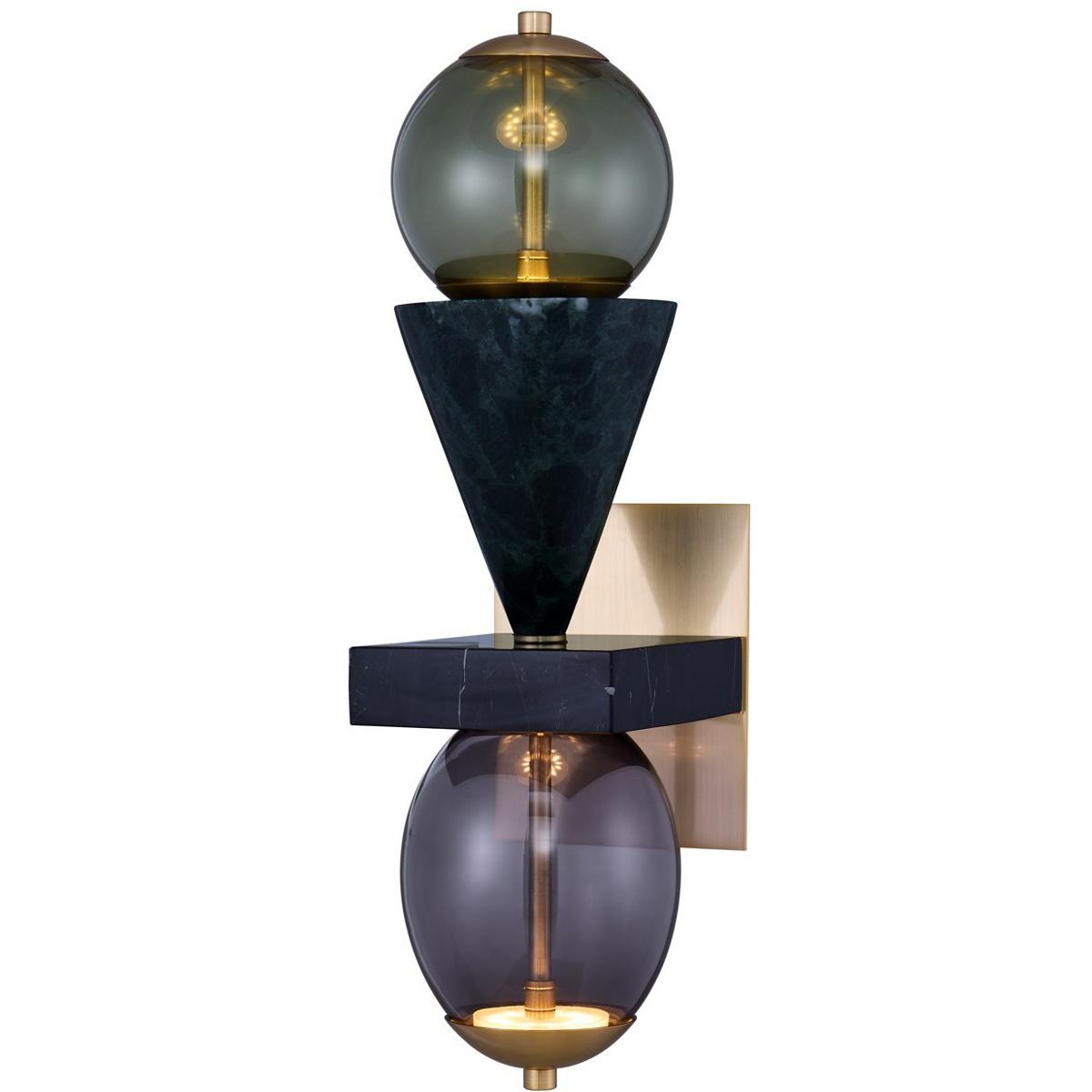 Kalco 518721WB Demi 6.5 inch Winter Brass Wall Sconce Wall Light