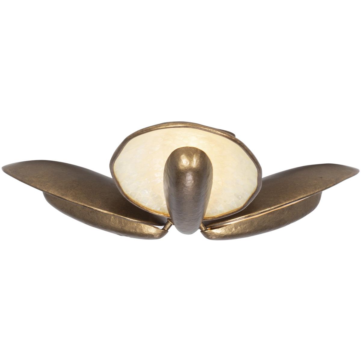 Kalco 523341PAB Spat 3 Light 24 inch Pearlized Antique Brass Semi Flush Mount Ceiling Light