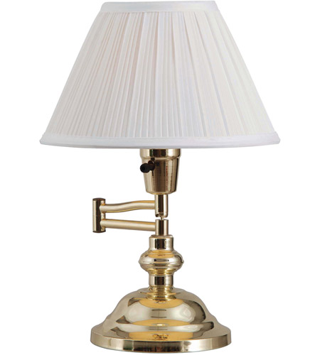 antique brass swing arm table lamp