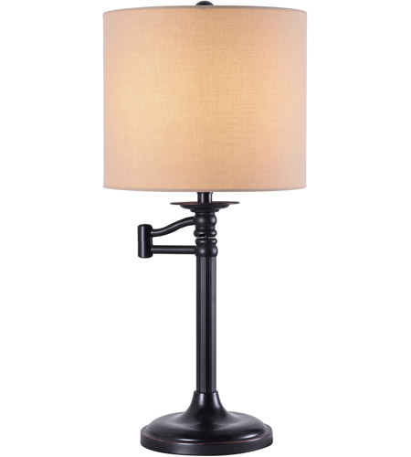 Oil Rubbed Bronze Table Lamp Portable Light, Kenroy Adjustable Floor Lamp