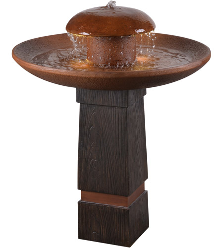 Kenroy Home 51026WDGCOP Oswego Wood Grain And Copper Floor Fountain photo