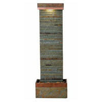 Kenroy Lighting 51013SLCOP Stave Natural Slate and Natural Copper Floor Fountain photo thumbnail