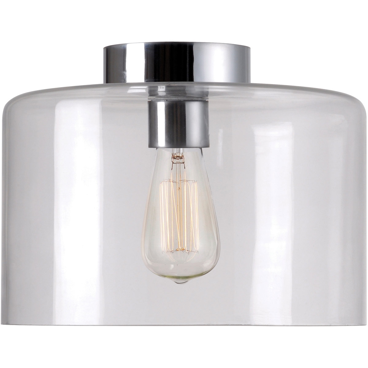 Kenroy Lighting 91836CLR Capri 1 Light 14 inch Clear Flush Mount