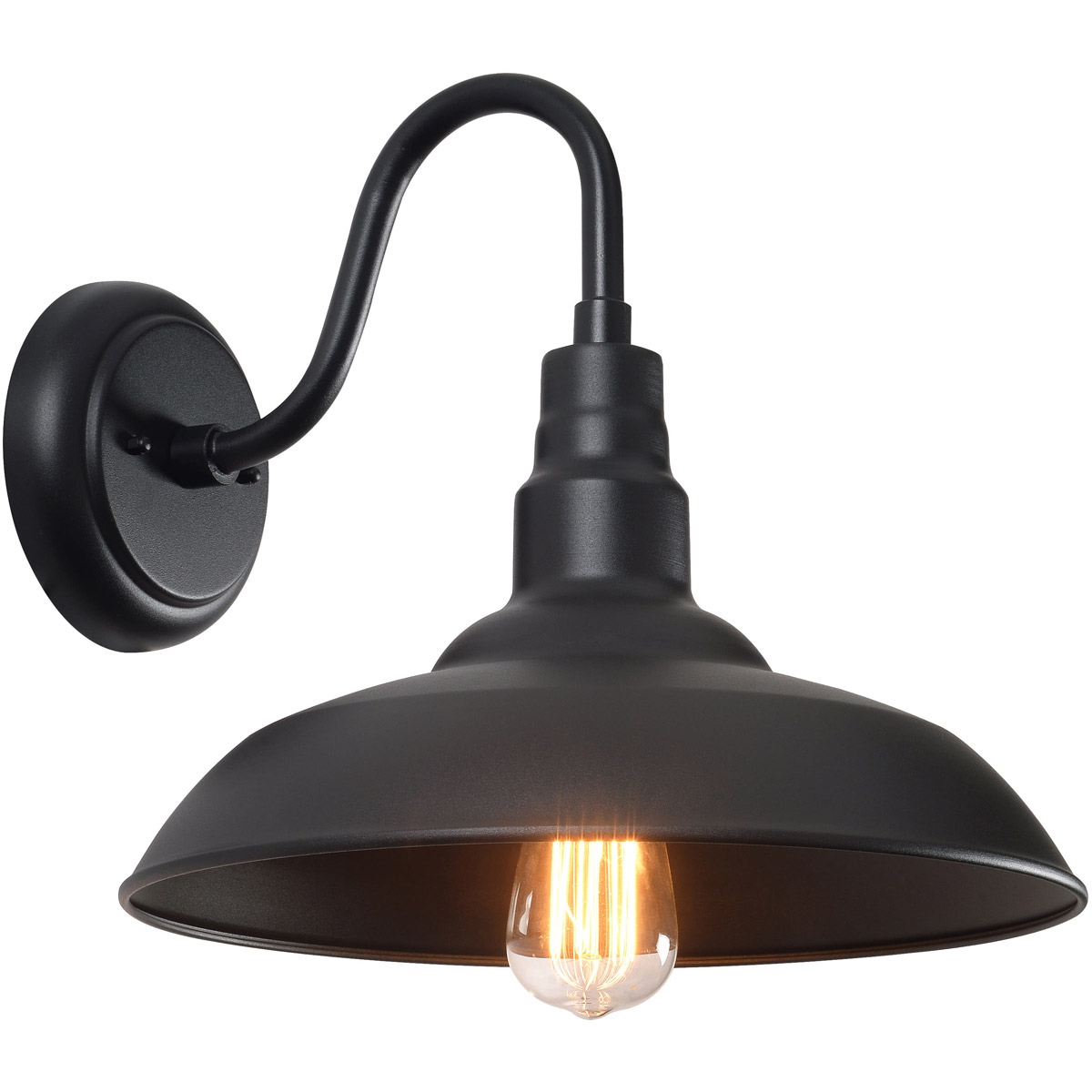 Kenroy Lighting 93507BL Dale 15 inch Black Outdoor Wall Light, Large eBay