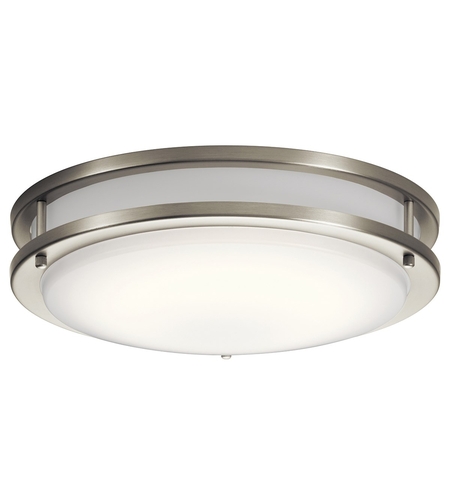 Kichler 10769niled Avon Led 14 Inch Brushed Nickel Flush Mount Light Ceiling Light