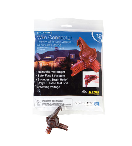 KICHLER 15529BL Pro Series Wire Connector for 12V Landscape Lighting LOT OF 10 