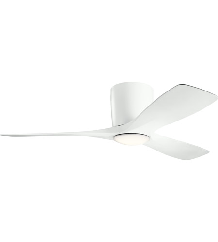 Kichler 300032mwh Volos 48 Inch Matte, 32 Inch Ceiling Fan With Light