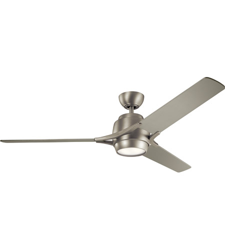 Kichler 300060ni Zeus 60 Inch Brushed Nickel With Silver Blades