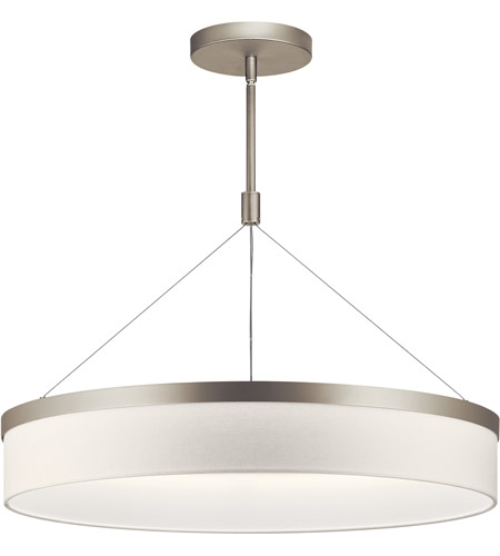 Kichler 42298snled Mercel Led 27 Inch Satin Nickel Chandelier Round Pendant Ceiling Light