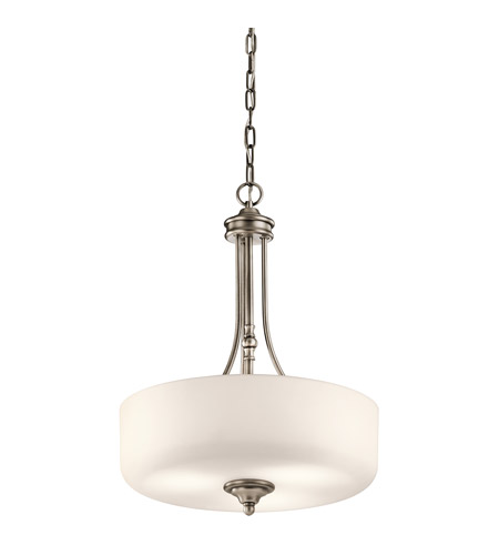 Kichler 43653AP Lilah 3 Light 17 inch Antique Pewter Inverted Pendant Small Ceiling Light photo