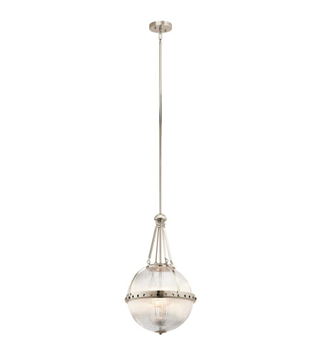 Polished Nickel Pendant Light kichler 43968pn aster 3 light 15 inch polished nickel pendant ceiling light