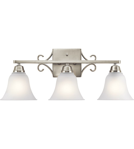 24 inch brushed nickel vanity light