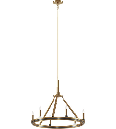 Kichler 52420BNB Emmala 6 Light 27 inch Brushed Natural Brass Chandelier Ceiling Light, 1 Tier Medium