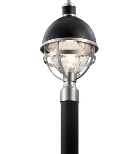 Kichler 59052BK Tollis 1 Light 18 inch Black Outdoor Post Lantern photo