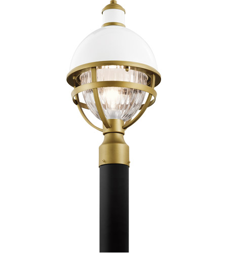 Kichler 59052WH Tollis 1 Light 18 inch White Outdoor Post Lantern photo