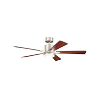 Kichler 300176NI Lucian 52 inch Brushed Nickel with Walnut MS-97503 Blades Fan photo thumbnail